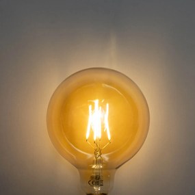 Set 5 becuri Bec LED E27 reglabil în 3 trepte auriu G125 4W 450lm 2700K