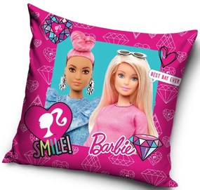 Barbie Smile husă de pernă 40x40 cm Catifea
