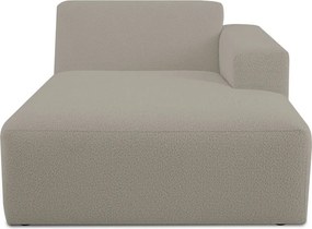 Modul pentru canapea maro deschis cu tapițerie din stofă bouclé (cu colț pe partea dreaptă) Roxy – Scandic