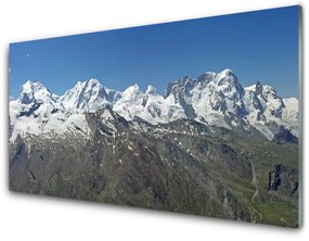 Tablouri acrilice Munții Peisaj Alb Gri