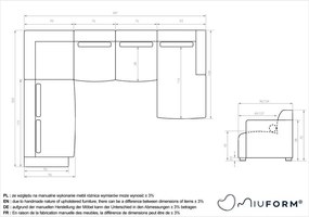 Colțar gri (cu colț pe partea stângă /în formă de "U") Flex Felix – Miuform
