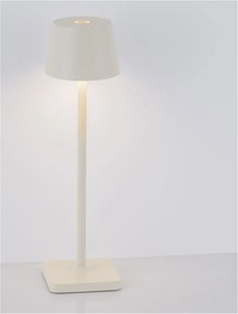 Veioza/Lampa de masa LED portabila exterior IP54 DECK alb