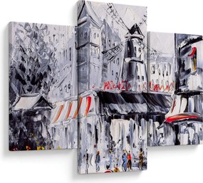 Tablou - Strada din Paris, pictură în ulei (90x60 cm)