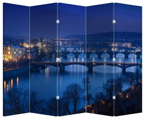 Paravan - Podurile din Praga (210x170 cm)