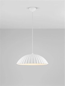 Lustra suspendata design decorativ Ciment, AMMOS alb