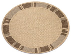 Covor sisal Floorlux rotund 20195 mais si coffee