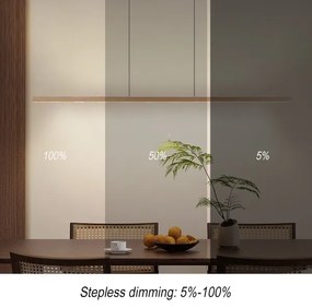 Immax NEO 07310L-LED lustră dimmabilă pe cablu cu senzor MADEIRA 37W/230V 157 cm frasin