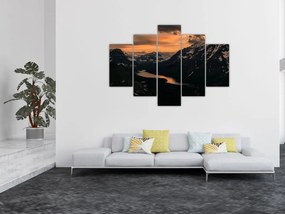 Tablou - Lac între munți (150x105 cm)