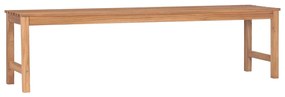 Banca de gradina, 170 cm, lemn masiv de tec 170 cm, 1, 1