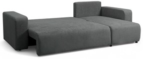 Colțar extensibil Avia Mini universal - grafit țesătură boucle Gerra 120