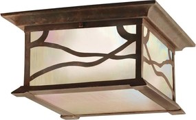 Quintiesse QN-MORRIS-F - Plafonieră de exterior MORRIS 2xE27/60W/230V IP44 bronz