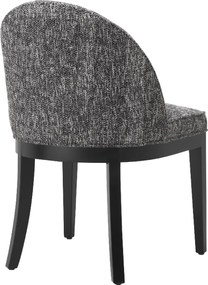 Scaun tapitat design LUX Fallon, Cambon black