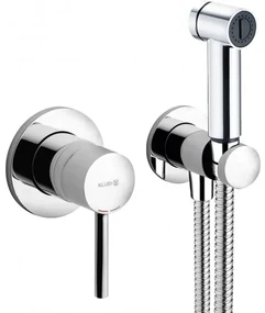 Set de dus pentru igiena intima, Kludi Bozz, baterie incastrata, para, agatatoare, furtun 125cm, crom, 389980576