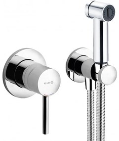 Set de dus pentru igiena intima, Kludi Bozz, baterie incastrata, para, agatatoare, furtun 125cm, crom, 389980576