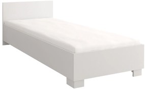 Pat de o persoană 90 cm Oleg I (Alb). 1071610