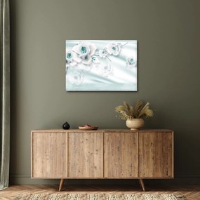 Tablou - Flori de trandafir turcoaz (70x50 cm)