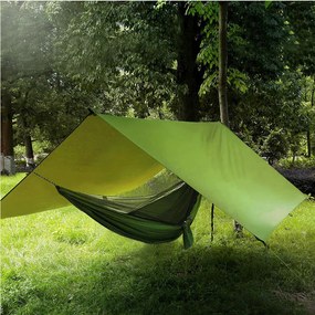 Prelata impermeabila de 3x3 metri pentru camping, cu geanta cadou