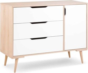 Comodă lemn masiv natur Copii Sophie, 120 × 45 × 94 cm