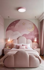 Brilagi - Lampă de tavan CLARE, 3xE27/24W/230V, Ø 40 cm, roz