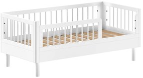 Pătuț alb din lemn de fag 70x140 cm Forrest – Vipack