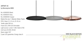 Lustra / Pendul design modern, diam.40cm, finisaj negru, LED Artist 40 83093003 DFTP