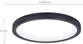 Brilagi - Plafonieră LED ESTELA, 18W/230V, negru