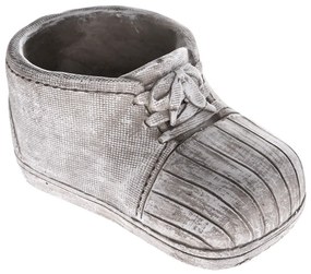 Decorațiune funerară Ghiveci de beton Pantof, 20 x10,5 x 11 cm
