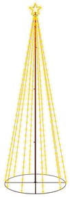 Brad de Craciun conic, 310 LED-uri, alb cald, 100x300 cm Alb cald, 300 x 100 cm, 1