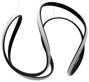 Plafonieră LED modernă elegantă cu telecomandă Negru