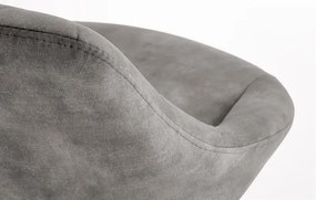 Scaun de bar H102 velvet gri