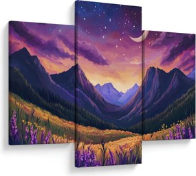 Tablou - Peisaj violet (90x60 cm)