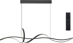 Brilagi - Lustru LED dimabil suspendat pe cablu SIGNATURE LED/55W/230V 120x23 cm negru + telecomandă