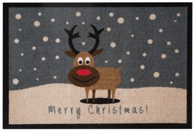 Covoraș intrare Hanse Home Merry Christmas Reindeer, 40x60 cm