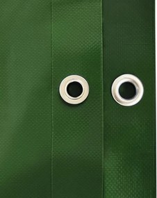 Prelată JAGO 650 g / m2, ochiuri din aluminiu, verzi, 4x8 m