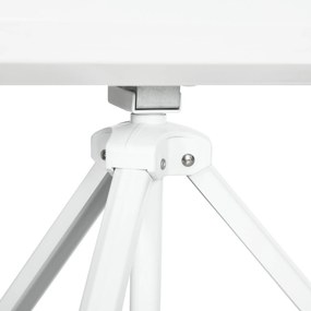 HOMCOM Ecran Proiector de 120" Format 4:3 din Tesatura Tip Plasa, Plastic si Metal cu Trepied, 244x183 cm, Alb | Aosom Romania