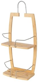 Raft pentru baie în culoare naturală suspendat din bambus – Compactor