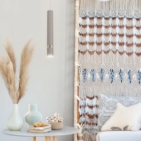 Lustră pe cablu Brilagi POKER 1xGU10/25W/230V bej