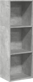 vidaXL Bibliotecă, gri beton, 40x30x114 cm, lemn prelucrat