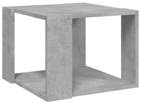806314 vidaXL Masă de cafea, gri beton, 40x40x30 cm, lemn compozit