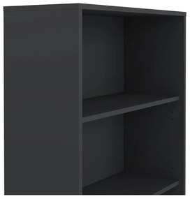 Bibliotecă gri antracit 80x124 cm Sign – Tvilum