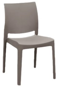 SCAUN PASTELLO - POLIPROPILENA - HORECA - BEJ TORTORA