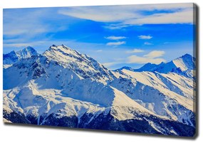 Pictură pe pânză Alpi în timpul iernii