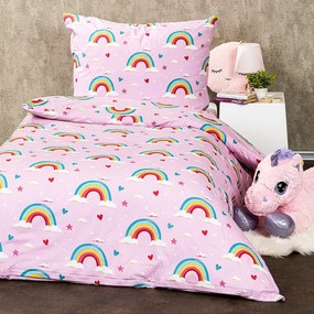 Lenjerie de pat din bumbac pentru copii4Home Rainbow, 140 x 200 cm, 70 x 90 cm, 140 x 200 cm, 70 x 90 cm