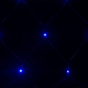 Plasa lumini Craciun, albastru, 4x4 m 544 LED interior exterior 1, Albastru, 544