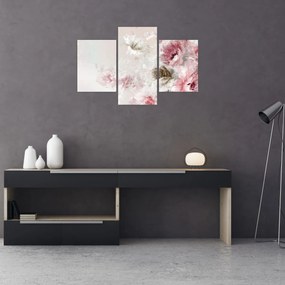 Tablou - Pictura flori roz (90x60 cm)