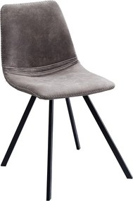 Set de 4 scaune industrial retro ideale bucatarii, birouri sau sali de conferinta, Amsterdam taupe A-38366 VC