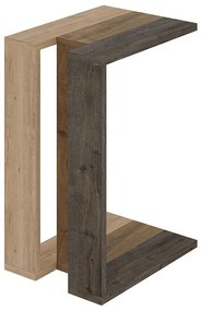 Măsuță auxiliară cu aspect de lemn de stejar 40x30 cm Macha – Marckeric