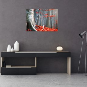 Tablou pe sticlă - Toamna (70x50 cm)
