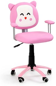 Scaun de birou copii Kitty roz