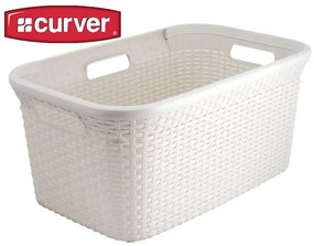 Coș pentru rufe RATTAN STYLE 45 l crem CURVER